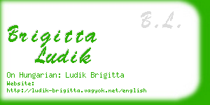 brigitta ludik business card